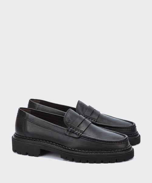 Slip on Loafers | HARLOW 1676-2843G | BLACK | Martinelli