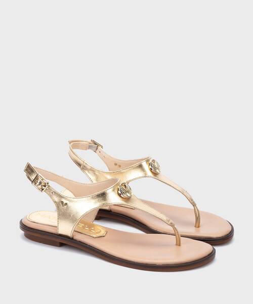 Flat Sandals | MAZZINI 1535-B006S | GOLD | Martinelli