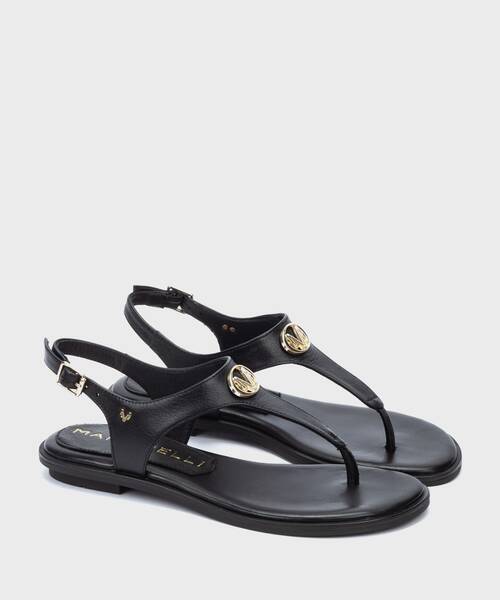 Flat Sandals | MAZZINI 1535-B006Z | BLACK | Martinelli