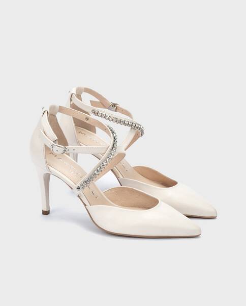 Zapatos Novia Personalizados | THELMA 1489-A829PMT | OFF WHITE | Martinelli