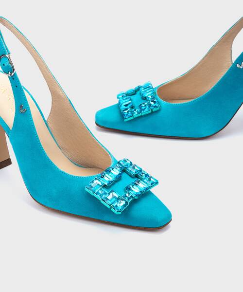 Heels | MILLIE 1667-B061A | CYAN | Martinelli