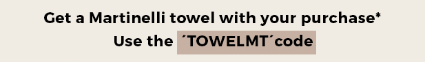 Free towel with the code TOWELMT